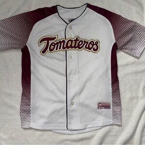 Kids Jersey - White and Maroon Tomateros